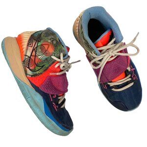 Nike Kyrie 6 Pre Heat GS Colorful Blue Purple Big Boys Sneakers Size 5Y